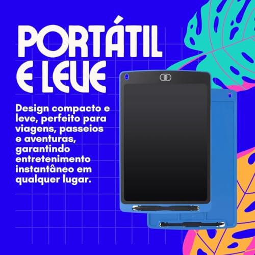 Lousa Mágica Digital Infantil 10 Polegadas, Resistente a Quedas, Caneta Inclusa, Diversão e Aprendiz