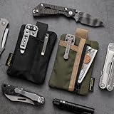 VIPERADE VE29 Mini EDC Pouch Mini Pocket Organiser with 4 Pockets,Small EDC Organiser Pouch Multitool Organizer Small Men's Coin Purse Backpack Accessories Packs -Green+Khaki - Image 7