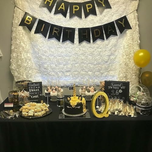 Image of TONIFUL 8 Inch Gold Glitter Letter Q Table Centerpiece A-Z Gold Birthday Party Decorations,Gold Alphabet Q for Birthday,Chrismas,Graduation,Bridal Shower,Wedding,Anniversary Party Supplies