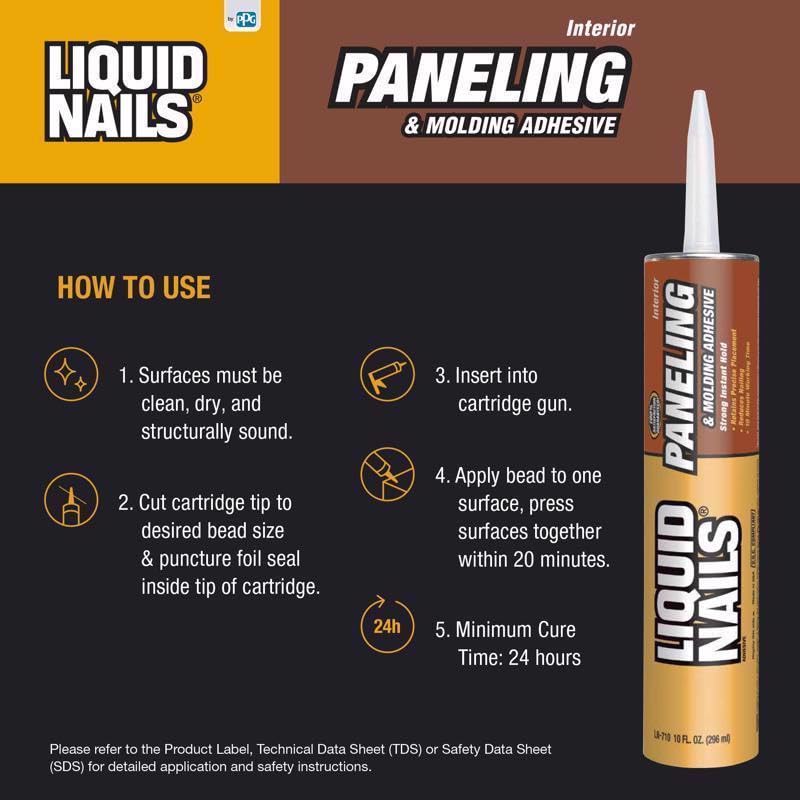 Liquid Nails Paneling & Molding High Strength Paste Adhesive 10 oz.