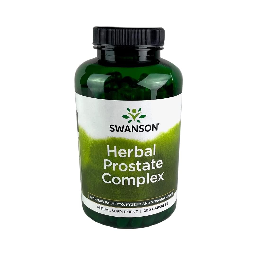 Swanson Herbal Prostate Complex, Men's Supplement, 200 Capsules 200 Count (Pack of 1)