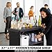 GoBar Portable Bar Table for Events - Pop Up Mobile Bartending Station with Travel Carrying Case - 3 Skirts