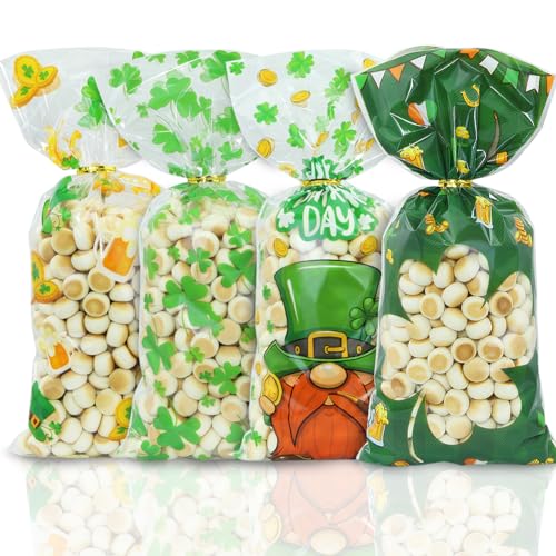 Sachets Cadeaux Saint-Patrick pour Offrir des Chocolats avec Liens Dorés