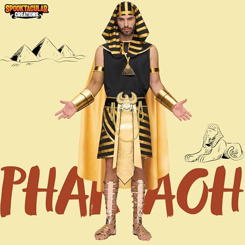  Spooktacular Creations Halloween 9PC Adult King Pharaoh Costume for Men
| Egyptian King Costume Men Spooktacular Creati