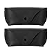 Hifot étui lunettes cuir 2 pièces, PU cuir poche Sac Souple de Lunettes de Soleil, Stockage étui avec Clip pour femme homme enfant