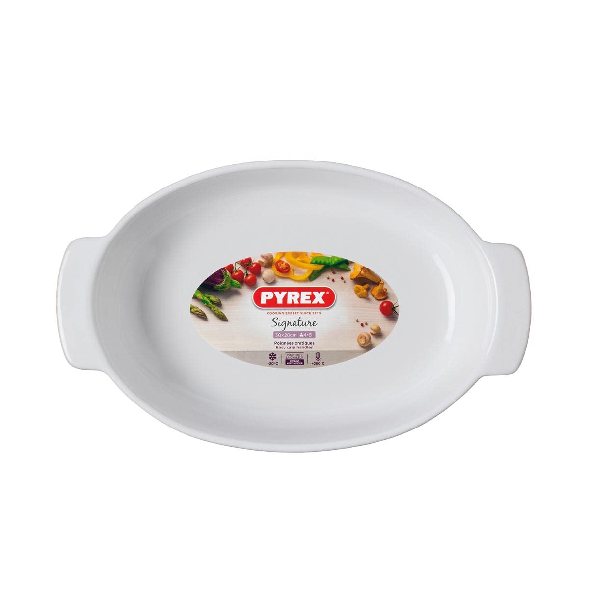 Pyrex Signature Grey Oval Roaster, 30x20cm