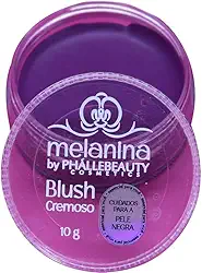 Phállebeauty Melanina - Blush Cremoso Bochechas e Lábios Pele Negra 10g