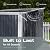 6’ x 6’ Bike Storage Shed, Bicycle Metal Shelter & Garage w/ 4 Rails and Lockable Door, Heavy Duty Bicycle Storage Shed for All Weather, Anthracite with White Trim