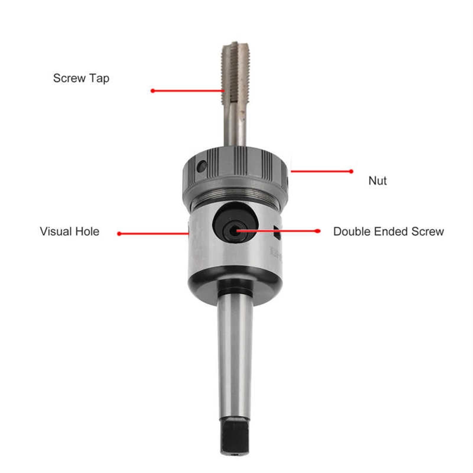 Uchwyt tokarski, Tokarka Chuck Knapered Cutter Drilling Dulki mocujące uchwyt Dotknij Narzędzie Uchwyt M5 do M20 TC20 MT Collet