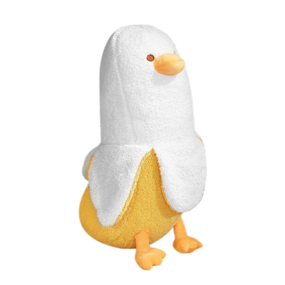 PLLYPE Plush Toy Banana Duck Soft Toy 50 cm Banana Duck Cuddly Toy Banana Duck Plush Toy Banana Cuddly Toy Weighted Stuffed Animal Duck Cuddly Toy for Children Girls Boys Adults