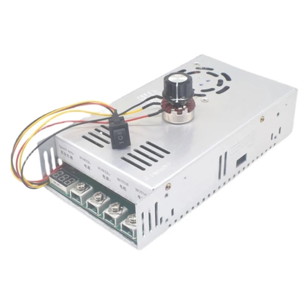 Boddceto 200A Governor DC Motor Reducer PWM Controller High- Forward Reverse 12-48V 200A-S2 Linear Under Load