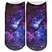 Produktbild cosey  1 Paar Sneaker Socken  Galaxy Design  Einheits-Größe 33-40