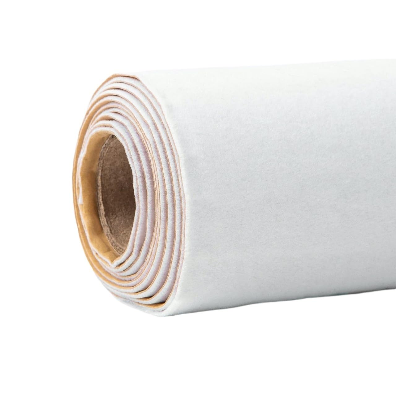 Self Adhesive Velvet Flock Roll Flocking Liner for for Jewelry Drawer Art Crafts DIY Project(White)