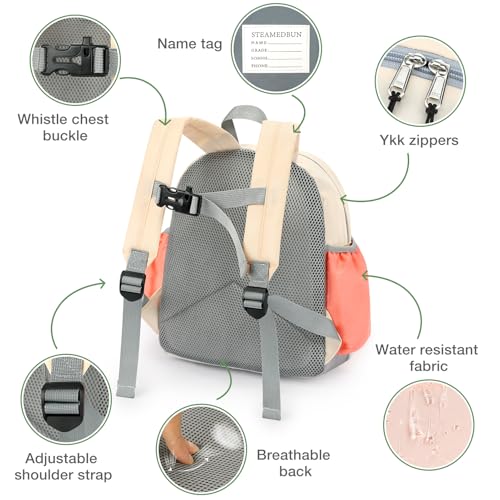 Image of STEAMEDBUN Kids Backpack for Girls 6-8: Toddler Backpack for Preschool Kindergarten - Girls Backpacks for Elementary 4-6