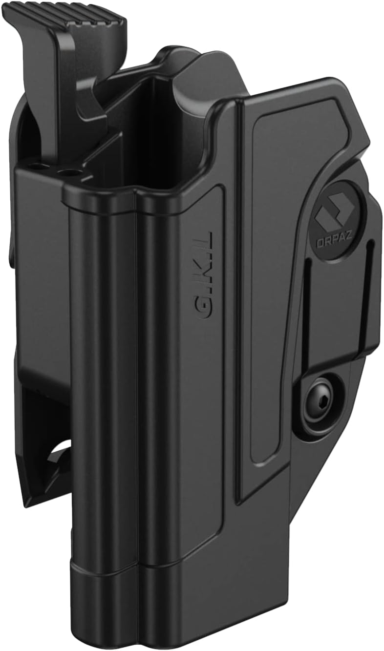Orpaz C-Series G43X Holster Left Handed Compatible with Glock 43, Glock 48 and Glock 43X Holster, Level I/Level II OWB Holsters