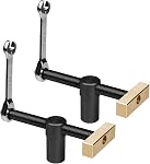 2Pcs Pinces à clips fixes rapides pour trou de 3/4" DIY Positionnement des clips de bureau ajustables pour le travail du bois, fixation des bancs de bois Outil de menuiserie pour le menuisier de bois Outils