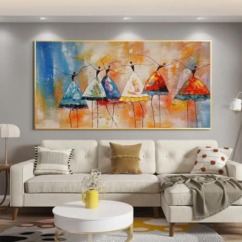 Art mural scandinave abstrait pour grand mur de salon et chambre