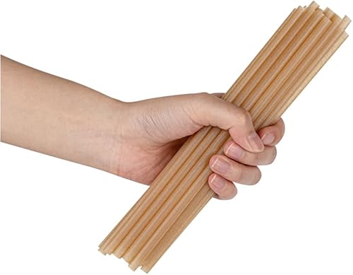 Miniatura 11 de Restaurantware - Pajitas desechables Basic Nature de 8.3 pulgadas, 100 popotes sostenibles, resistentes, no alteran los sabores, paja de ácido