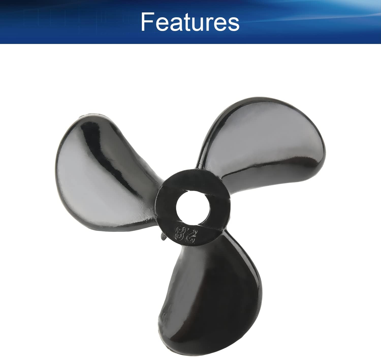 Heyiarbeit 3Pairs 3 Blades Propellers for Ship Model Rc Boat Propeller Model Black Plastic Positive Paddle and Propeller Reversing 32mm Diameter 10mm Height 1.4 Pitch 4mm Hole Dia