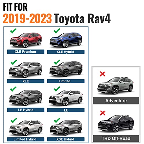 Max Loading 260Lb Lockable Roof Rack Cross Bars Fit For Toyota Rav4 2019-2023 With Anti-Theft Metal Lock, Heavy Duty Aluminum Crossbars Rooftop Cargo Bag Kayak Bike Luggage Snowboard Carrier #TOP5