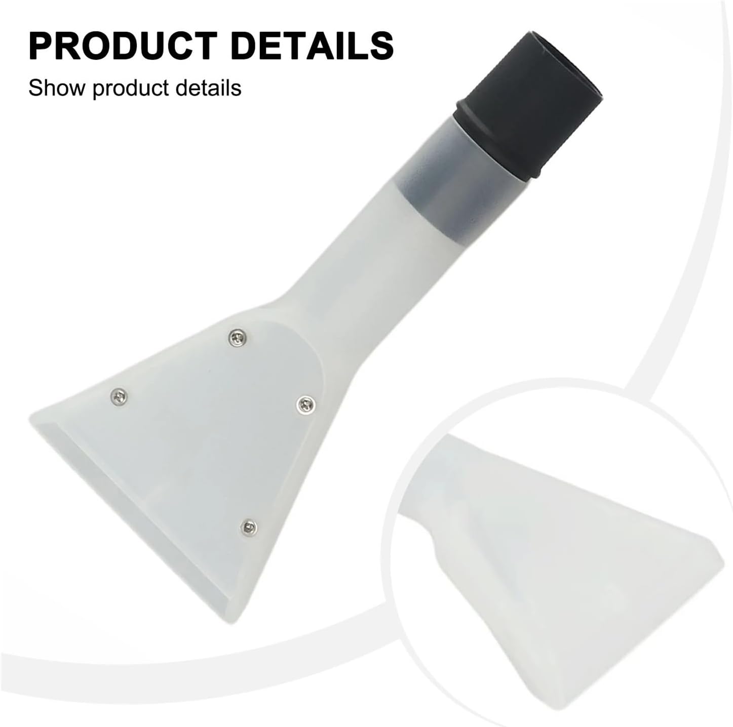 Transparent Absorbent Scraper Nozzle Head, Sprayer Vacuum Extractor Attachment for Carpet, Sofa and Upholstery, Universal 32mm to 35mm Interface