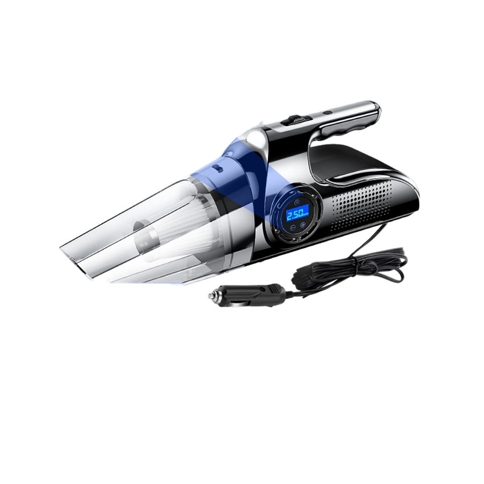Aspirateur de voiture 4 en 1 avec pompe à air portable pour pneu de vélo et moto filaire