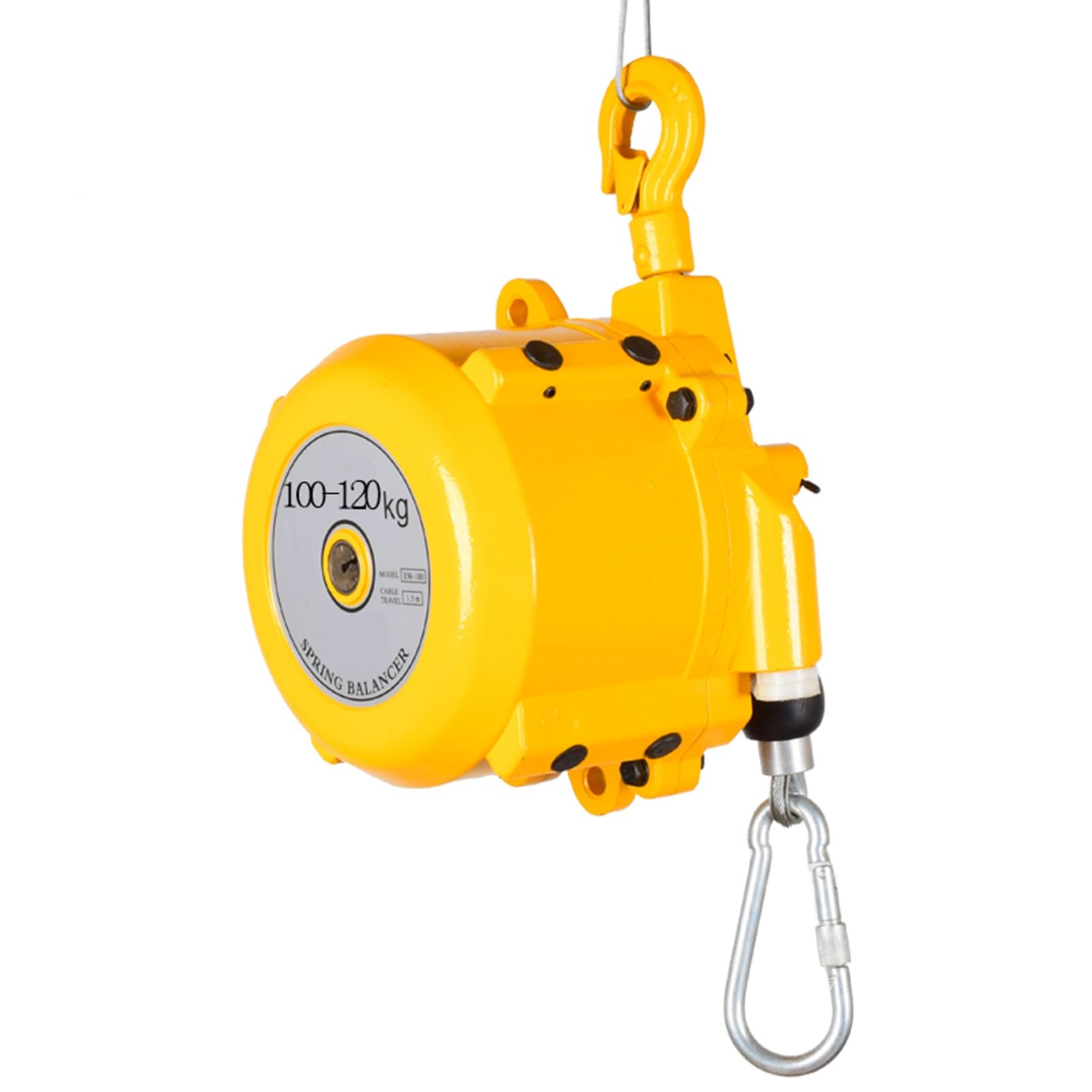 HYQOUKLR Telescopic Spring Balancer, Spring Balancer With Hook And Wire Rope, 1-200kg Load Capacity(100-120kg)