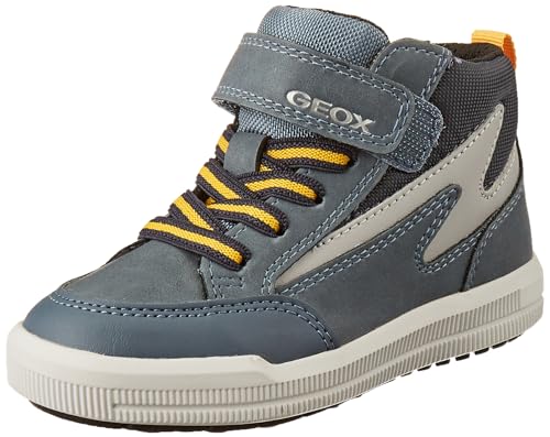 Basket Geox J Arzach Boy F pour garçon en cuir bleu