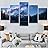 SIGNWIN 5 Panel Canvas Wall Art Modern Art Astronomy & Space Cosmic Decorative Elements Dramatic Multicolor Photography for Home Decorations Ready to Hang - 60"x32"