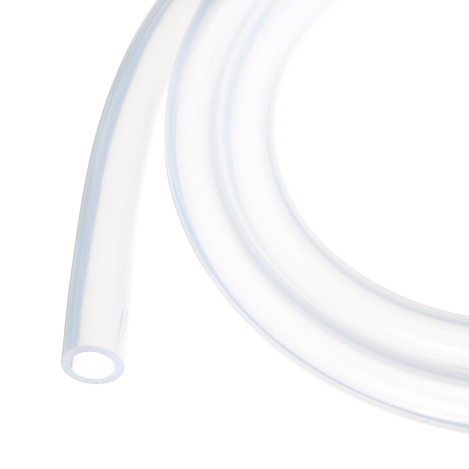 6.6ft 3/8" ID x 9/16" OD Silicone Tubing Clear 10mm x 14mm Industrial Plastic Tubing Pure Silicone Hoses for Pump Siphoning Draining Irrigation Brewing