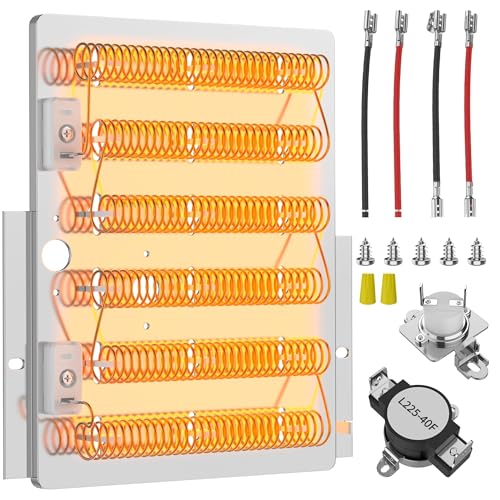 Upgraded Dryer Heating Element Kit for Speed Queen Dryer Parts Replaces 503978 964p3 510329 61928 Heating Element, for Maytag Speed Queen Dryer Parts ADE3SRGS173TW01 ADE3LRGS171TW01