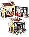 General Jim's Pet Cat Cafe Bookstore Modular Building Blocks House Set | Compatible with Lego City and Friends Sets