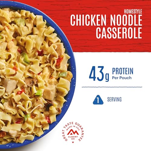 Mountain House Homestyle Chicken Noodle Casserole Pro-Pak | Freeze Dried Backpacking & Camping Food | 1 Serving - Image 4