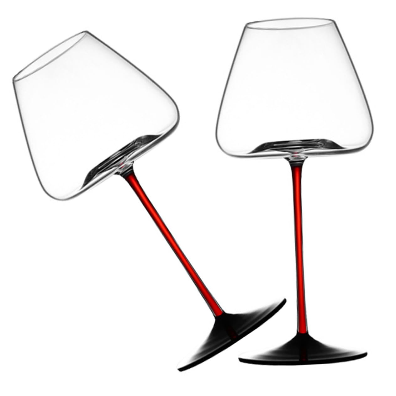 Verres à vin rouge anti-casse pour fêtes | Lot de 2 verres à cocktails