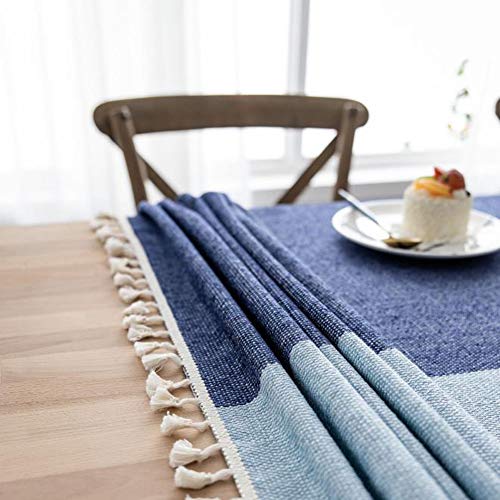 Nappe de table lin coton lavable pour protéger votre table basse du salon