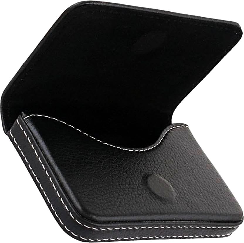 Premium Leatherite (Black Soft) Card Holder RFID Protector Stylish Executive Credit/Debit/ATM/ID/Visiting Super Sleek, Sturdy || Card Holder 9.5cm X 6.7cm X 1.3cm|| for Men's & Women's-image-33