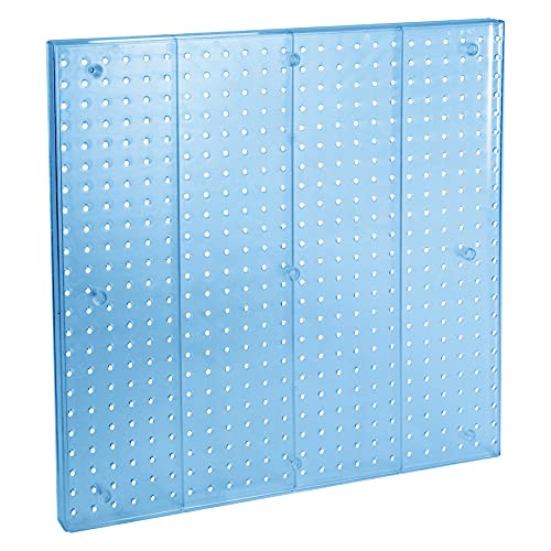 Panel de pegboard azul de un lado 24x24", duplicará su espacio de colgado con este pack de 2 3