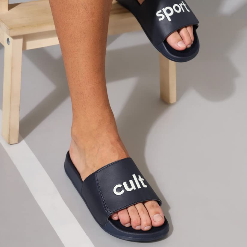 Image of CULT CultSport | Locomo Grey Men Slides | Lightweight | Enhanced Cushioning