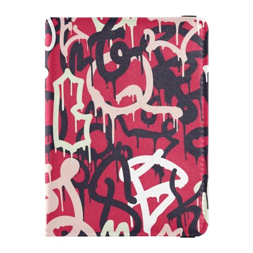 Custodia per passaporto per donne e uomini per da viaggio con blocco RFID graffiti stile mano taglia unica casual Stile della mano Taglia Casual