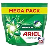 Ariel Pods 3en1 Original, Lessive en Capsules, 50 Lavages, Action...