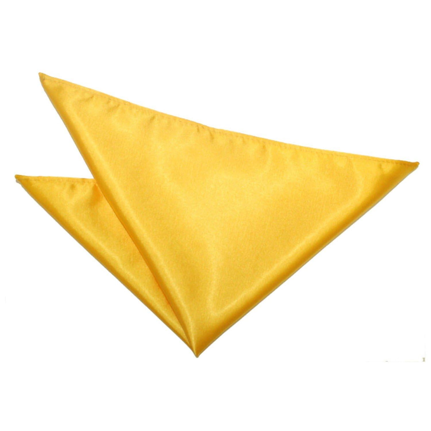 Dqt Men's Marigold Plain Satin Pocket Square - Wedding, Business & Formal Suit Handkerchief