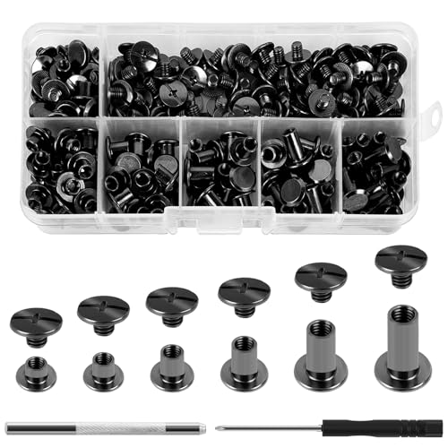 Vis Chicago M5 lot de 110 pièces en métal avec outils pour reliure et cuir