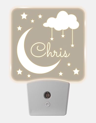 Miniatura 22 de Luces nocturnas personalizadas enchufables a la pared para dormitorio de niños con sensor de encendido/apagado automático, luz nocturna LED blanca