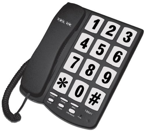 Tel UK 18041B Big Button Telephone New Yorker - Black