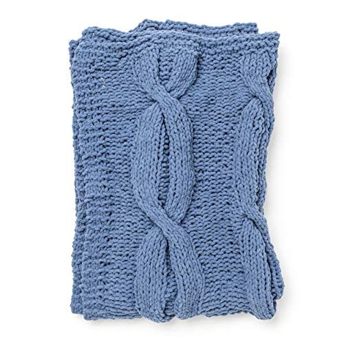 Image of Bernat Baby Blanket Yarn, 3.5 oz, Gauge 6 Super Bulky, Baby Denim