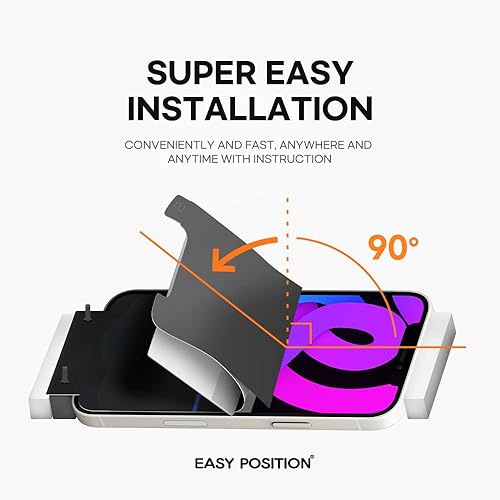 Miniatura 2 de Protector de pantalla para iPhone 13 Pro Max (paquete de 3) - Protector de pantalla premium para iPhone 13 Pro Max - Instalación sin esfuerzo,