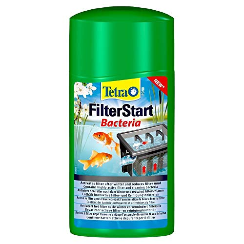 Tetra Pond FilterStart - hochaktiven Bakterienmix aus Filter- und Reinigungsbakterien, verlängert die Reinigungsintervalle des Teichfilters, 1 Liter