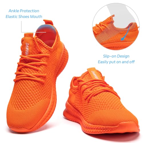 Image of Men Non-Slip Work Shoes Tennis Gym Sneakers Breathable Slip Resistant Lightweight and Comfortable for All-Day Wear Sports and Walking