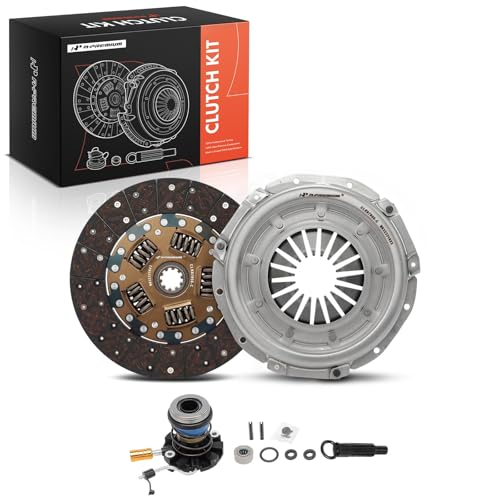 23E078 - Clutch Cover May Break - Platinum Driveline - 2011-2014 Ford Mustang 5 A-Premium Transmission Clutch Kit with Clutch Slave Cylinder Compatible with Ford F-150 F150 1988-1994, F-250 F250 1988-1994, F-350 F350, E-150 Econoline/E-250 Econoline/E-350 Econoline, Bronco, 4.9L