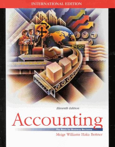 Accounting: The Basis for Business Decisions (McGraw-Hill International Editions)